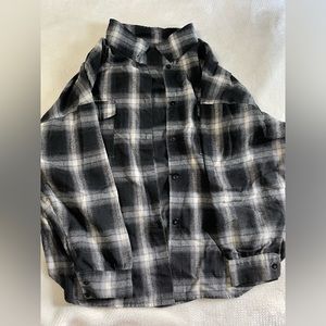 black and white flannel
